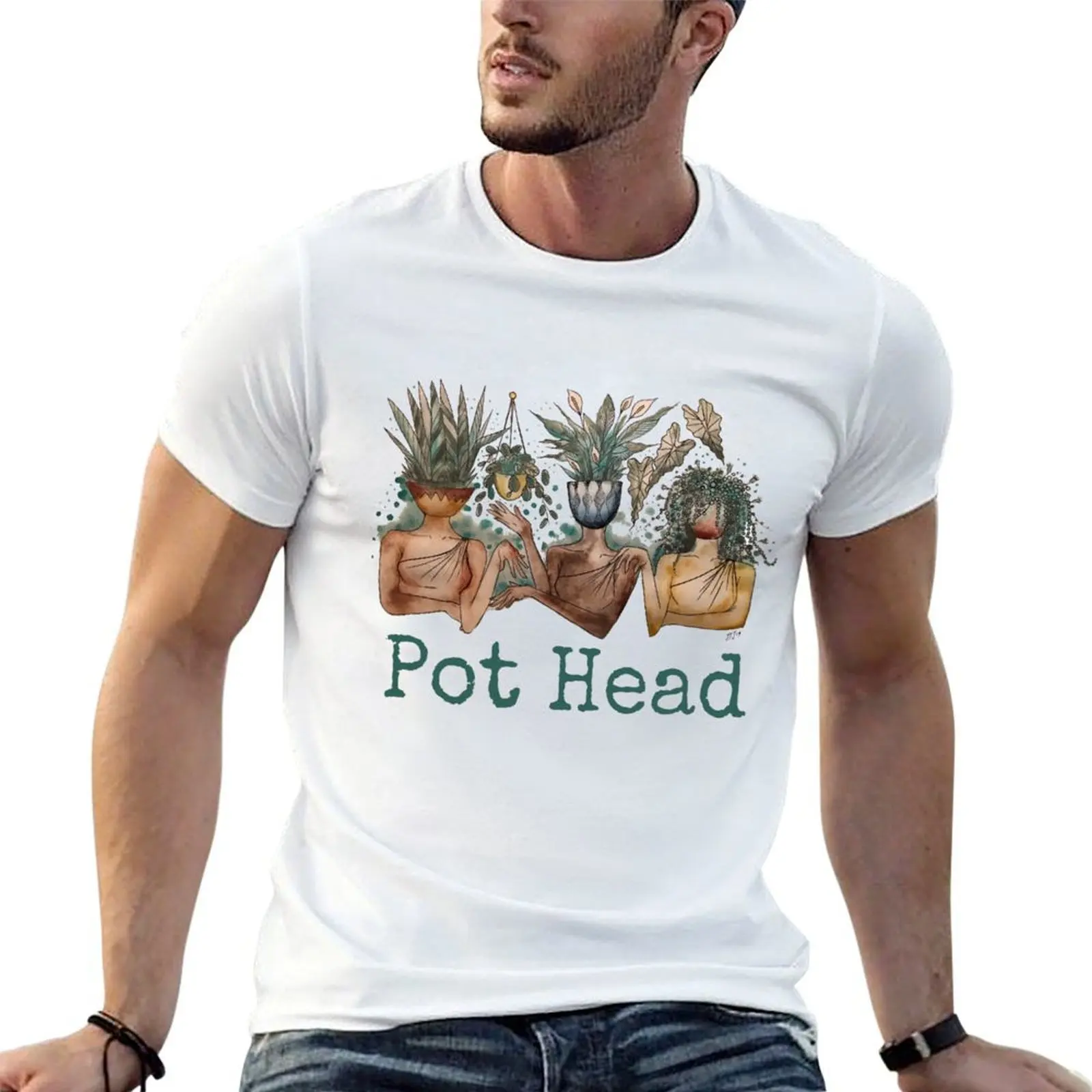 Pot Head ladies T-Shirt new gifts and t-shirts Blouse mens clothing