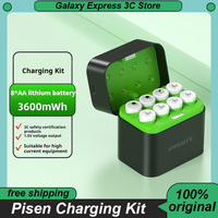Pisen Li-ion Battery Charging Kit 3600mWh 15W Type-c Port Fast Charging Kit 8PCS AA Battery for Game Controllers/keyboards/Mouse