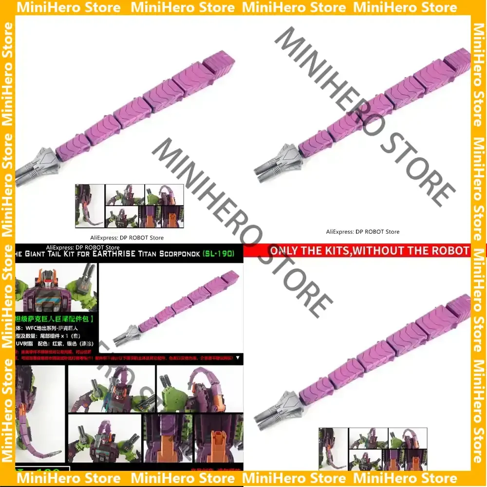 

В наличии: Оригинальный набор для модернизации Earthrise Titan Scorponok Shockwave Lab SL-190 Giant Tail, пластик ABS, масштаб 1:18, робот