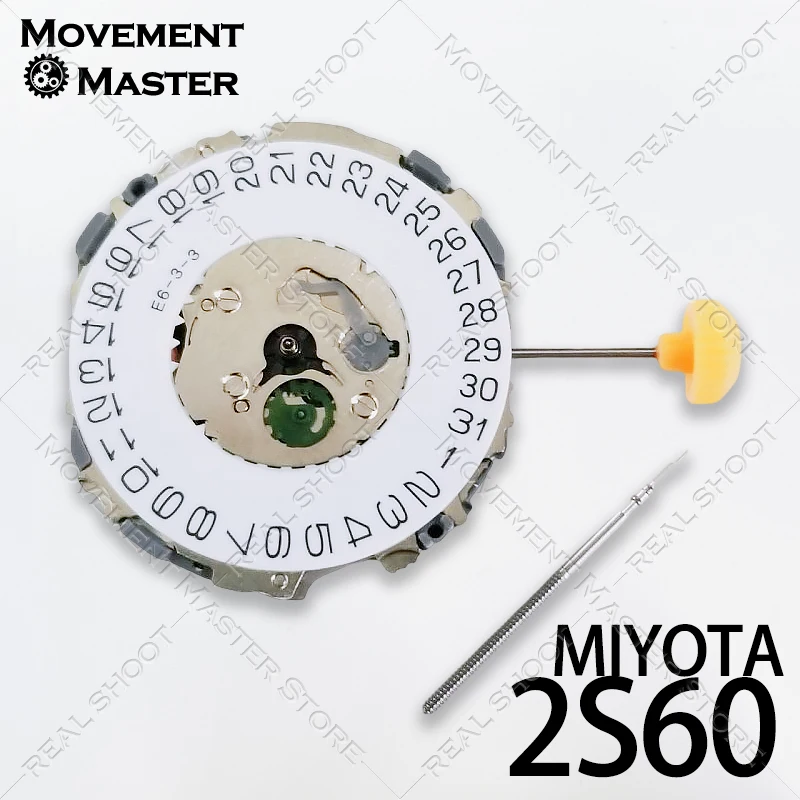 Quartz Movement Miyota 2S60 Watch Accessories 3 Hands Date Long Battery Life Size 10 1/2’’’ Height 3.99mm Repair Parts