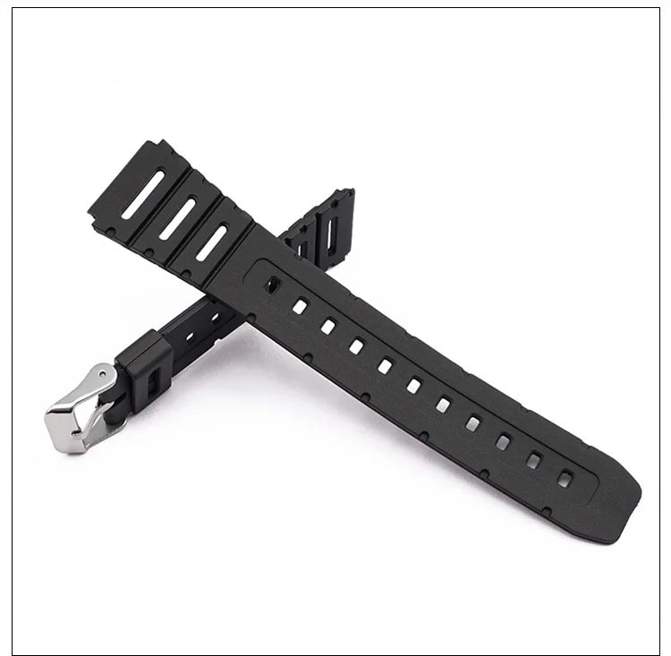 Weiches Uhrenarmband für Casio Uhren CA-53W CA-61W FT-100W W-520U W-720G TPU 18mm 20mm Armband FT100W – Detail 6