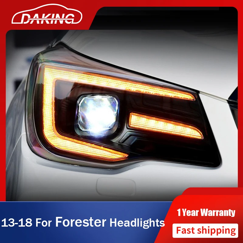 

Car LED Headlights Front Lamps Assembly for SUBARU Forester 2013-2018 Angel Eye DRL Hid Bi Xenon Headlamps Auto Accessories