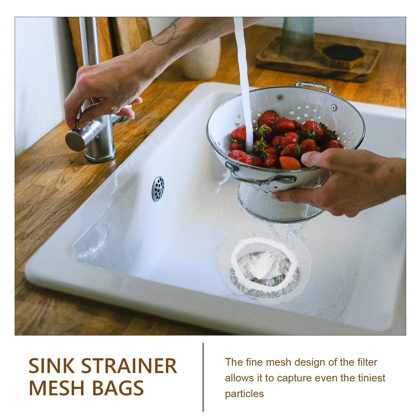 

100 шт., фильтрующая сетка для кухонной раковины, одноразовые сливные сетчатые фильтрующие сетки, сетчатые сетчатые мешки для мытья овощей, сито для раковины