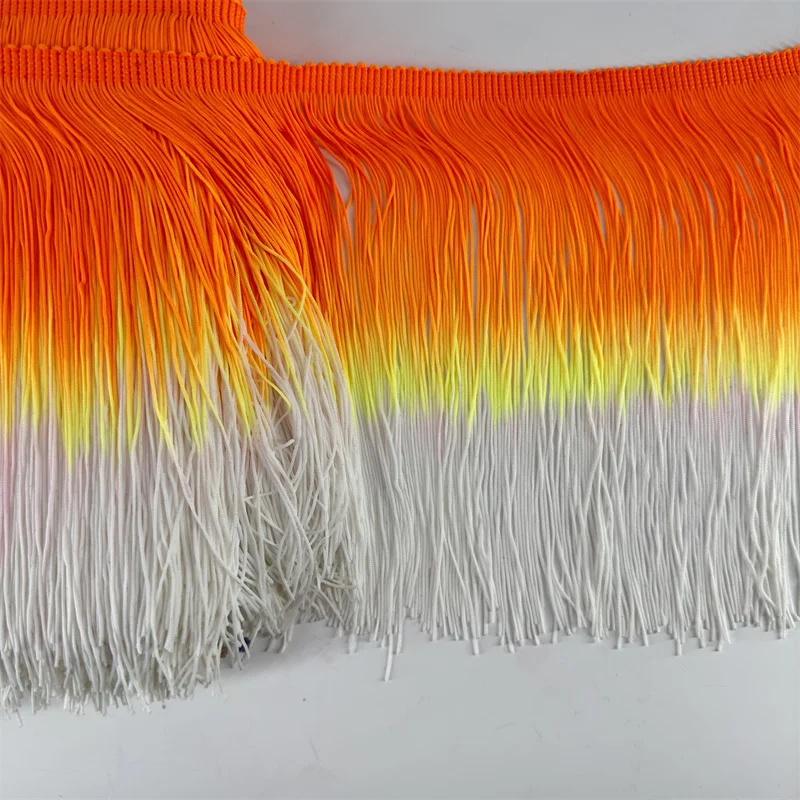 2 Yards Nylon Fringe TrimTassel 8 inch Wide for Clothes Accessories and Latin Wedding Dress and DIY Lamp Shade Decoration