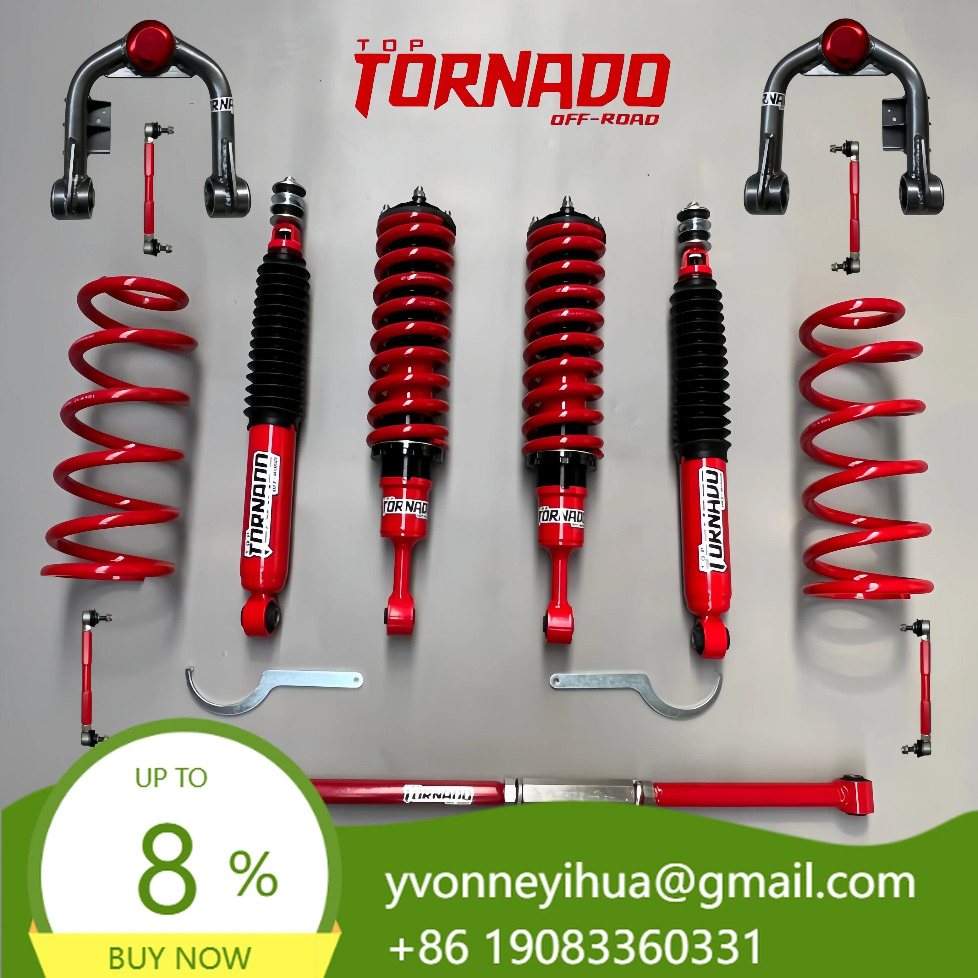 PRO Version Of Adjustable 4X4 Off-road Suspension Kit For LC120/LC150 , Suitable For Both Urban Driving And Heavy Off-road Use