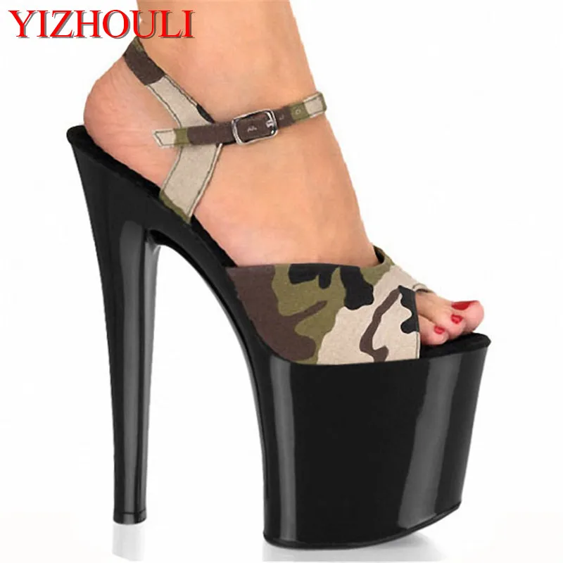 

20cm neon green heels sexy women sexy clubbing dance shoes Platforms shoes 8 inch high heel shoes star exotic dance shoes