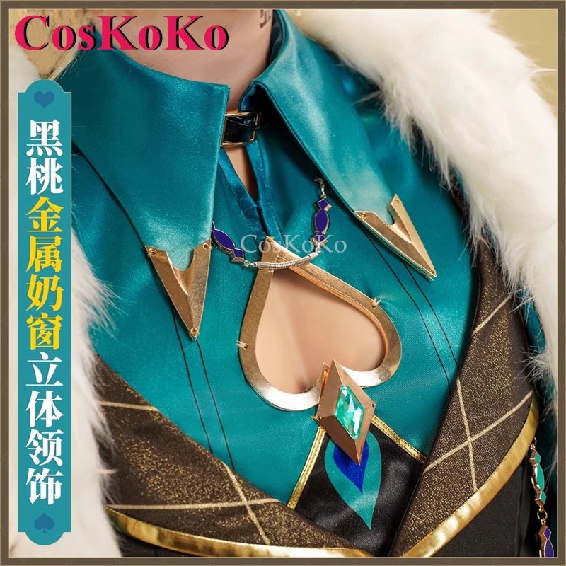 CosKoKo Aventurine Cosplay Game Honkai: Star Rail Costume Handsome Fashion Combat Uniform Halloween Party Role Play Clothing New