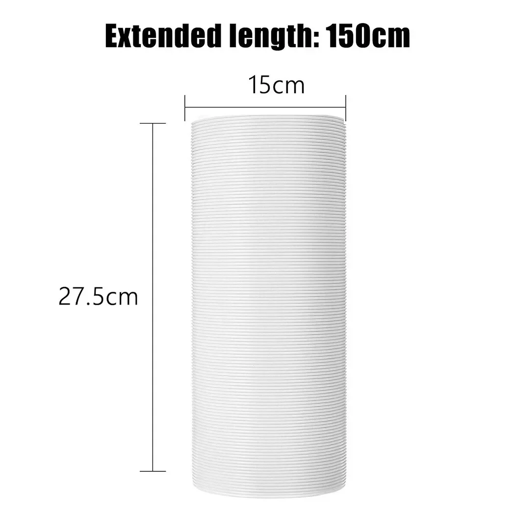 Steel Wire Exhaust Hose Tube 1 5M Length for Portable Air Conditioner 6 Inch Diameter Air Outlet Extension for Portable AC Use
