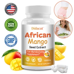 African Mango Capsules - Powerful Metabolism, Appetite Suppressant, Immune System Health, Fat Burning Capsules, Non-GMO