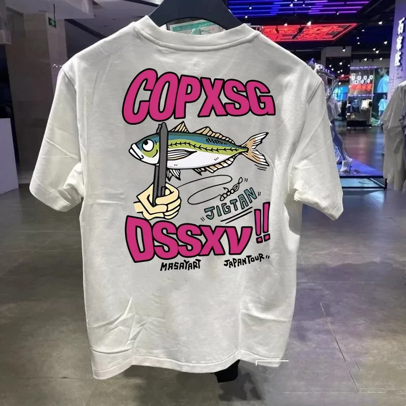 Men's Cotton T-Shirt Short Sleeve Printed Comfortable Fashionable Summer Cool Style Animal Pattern Summer Women's T Shirt