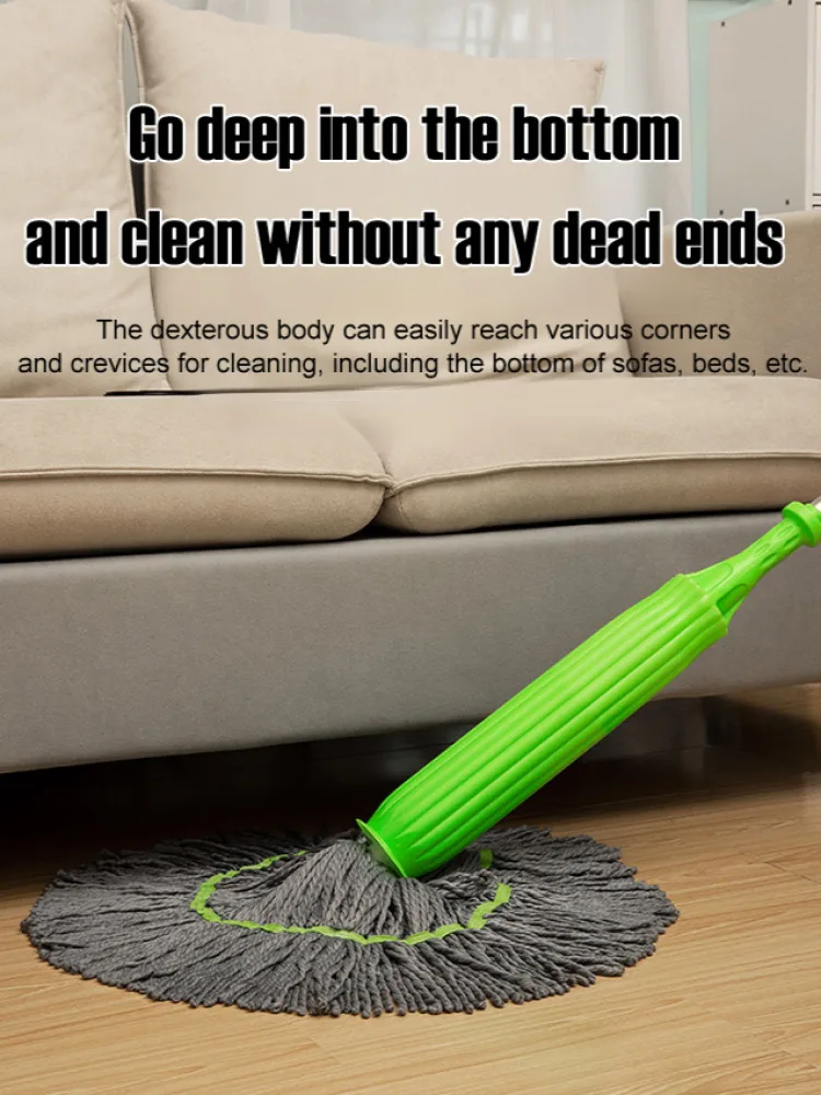 Retractable Large mopping head saves time and effort Household Cleaning Tools Storage Cleaning Absorbs water and removes stains