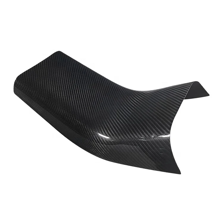 Real Carbon Fiber Interior Accessory Rear Row Middle Dry Carbon Air Condition Vent Lower Anti-Kick Protection Cover Tesla Model