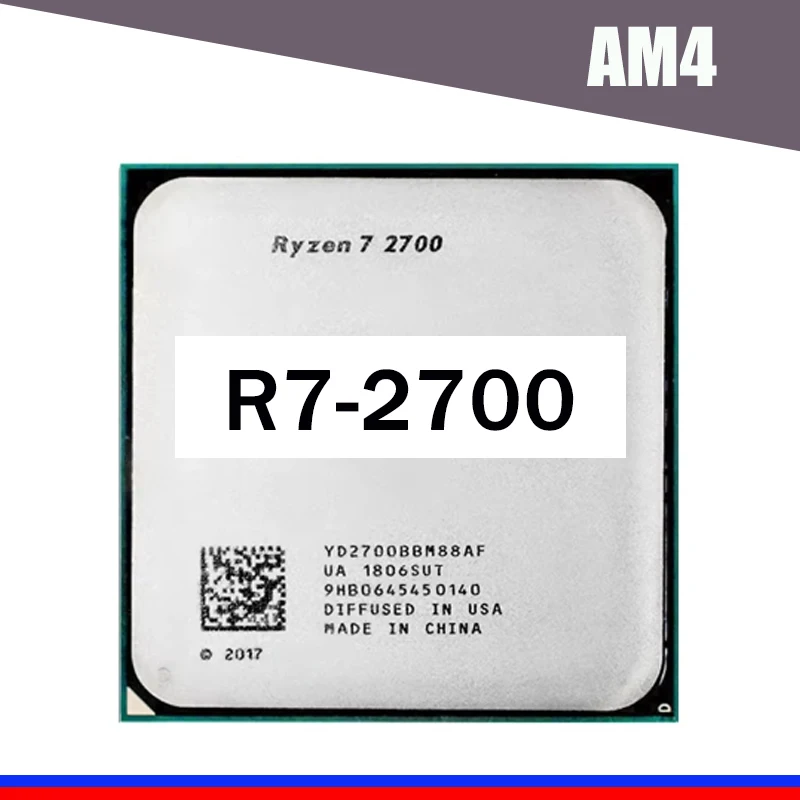 Ryzen 7 R7 2700 3.2GHz 8-Core 16-Thread 65W LGA AM4 R7-2700