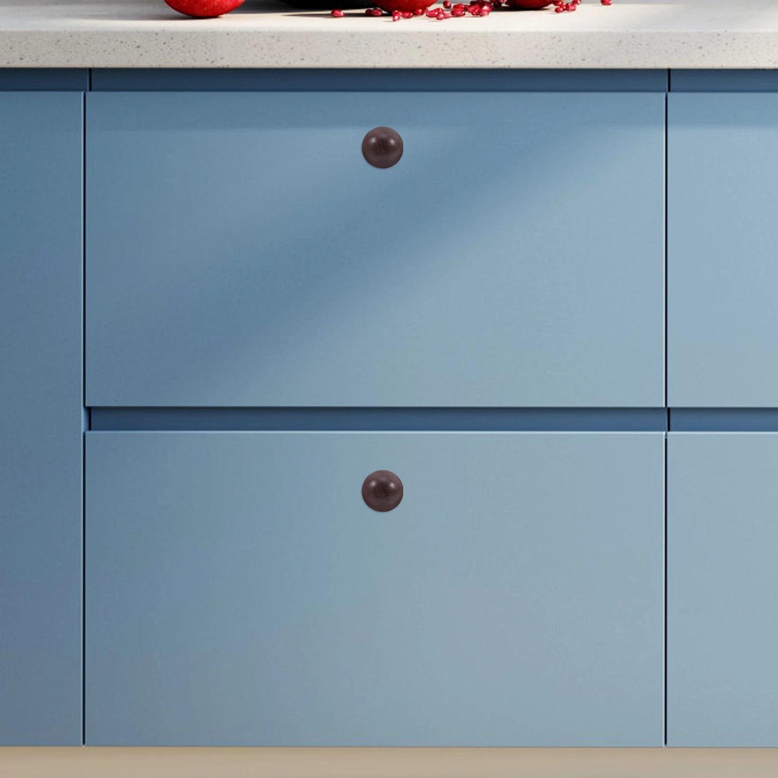 

Retro Handle Brass Pull Single Hole Cabinet Door Handles Ball Knobs for Cabinets Wooden Drawer