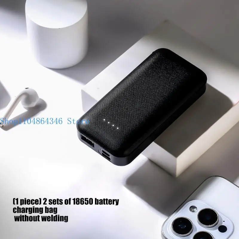 652F 18650 Battery Box Enclosure for 2x18650 Powerbank DIY Case Sturdy Plastic Shell Holder Shock Resistant Build Long Last