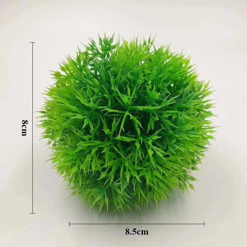 Aquarium Decoration Accessories Artificial Plants Grass Ball Underwater Ornaments Fish Tank Landscape Decor