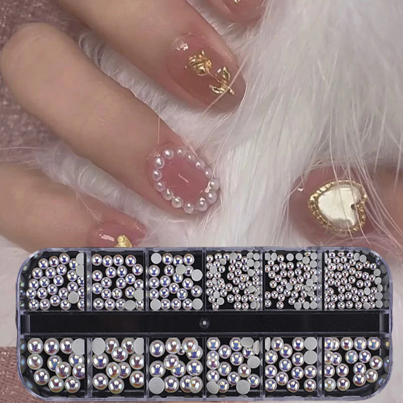 3D Nail Crystal Rhinestone Glitter Metal Diamond Sequin  Manicure Nail Art Art Deco Nail Art Jewelry