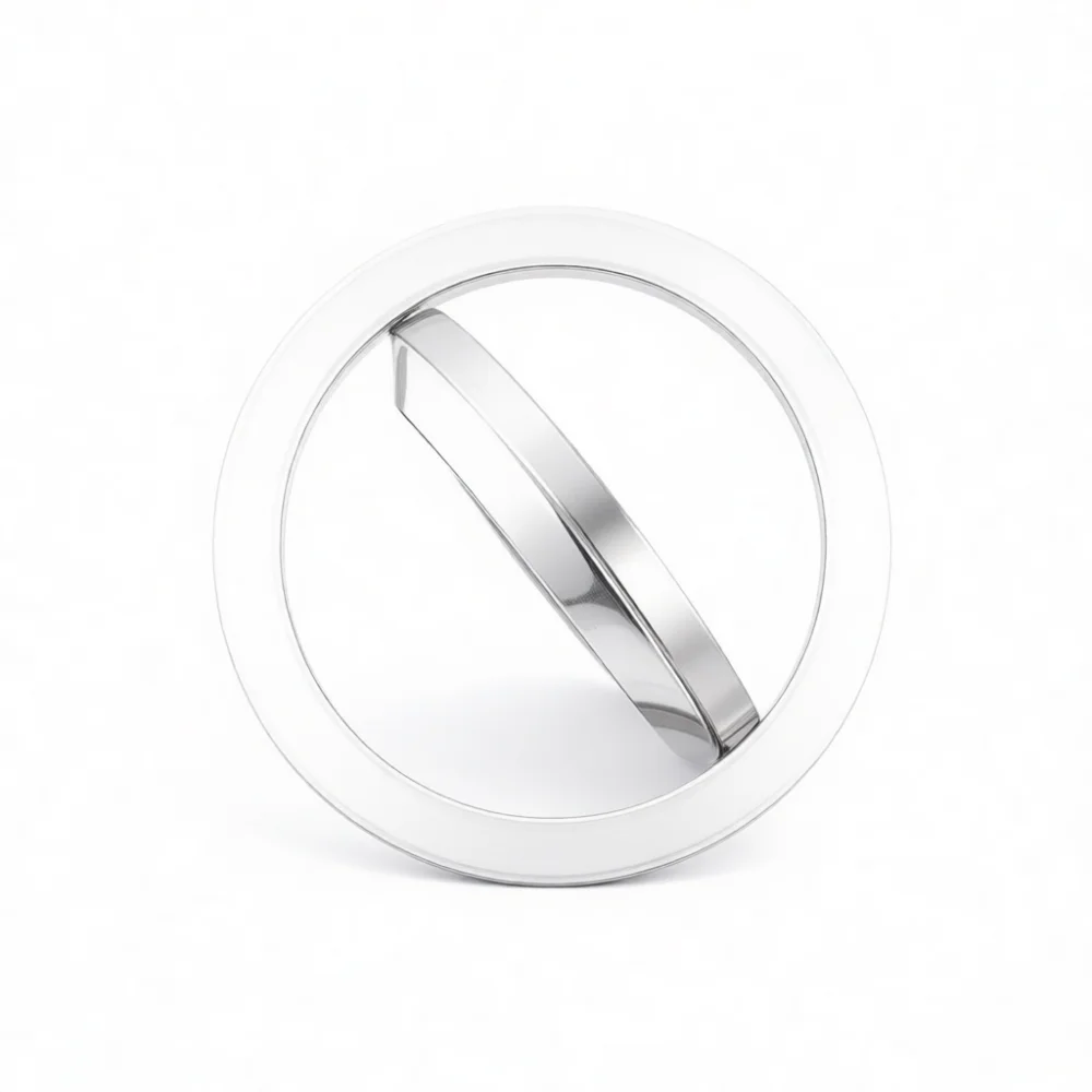 Stainless Steel Kitchen Counter Trash Lid Flush Recessed Swing Flap Garbage Bin Cover Bathroom Cabinet Waste Chute