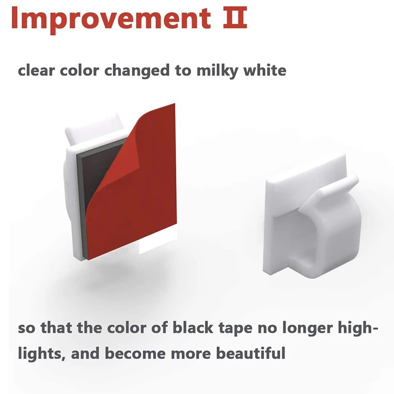 مشابك كابلات مع أشرطة لاصقة قوية ، حامل أسلاك ، إدارة الحبل ، أبيض ، مكتب ، منزل ، سيارة ، 50 *