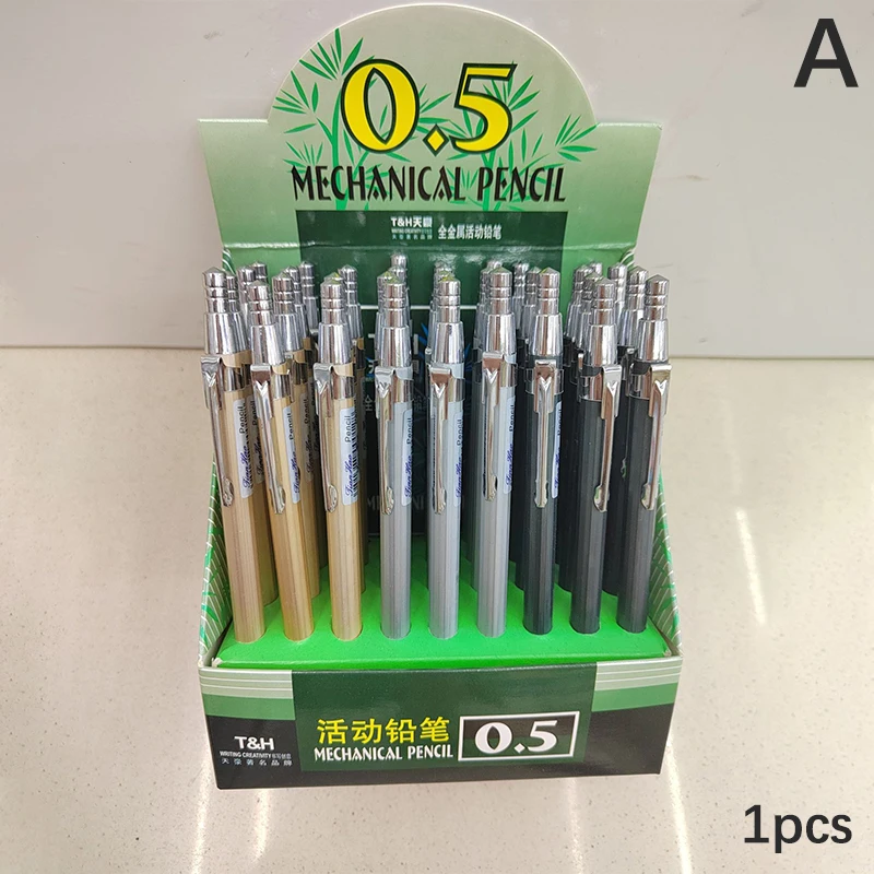 0.5/0.7mm Mechanical Pencil Office School Art Painting Tools Metal Automatic Pencils Creative Stationery