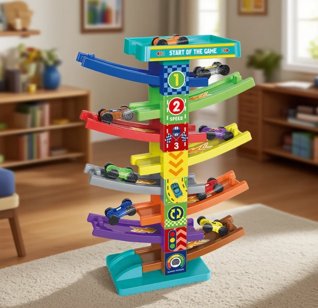 

Kid Inertia Track Car Traffic Slide Ramp Racing Car Parking Game Gliding Vehicle Montessori Educational Toy Boy Birthday Gift