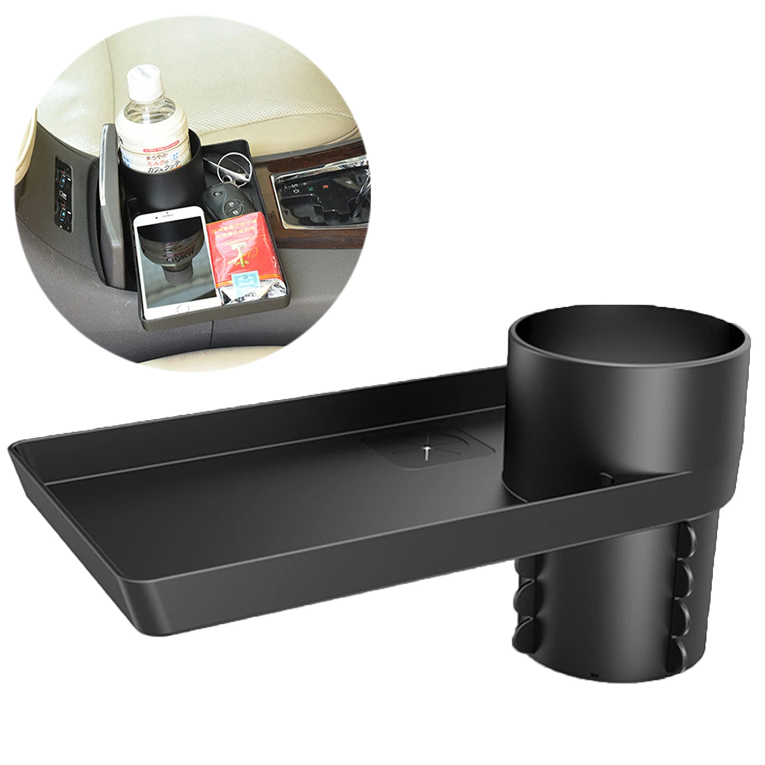 

22x12.5cm ABS Universal Car Centre Console Cup And Beverage Holder Storage Tray Interior Storage And Organising Accessory