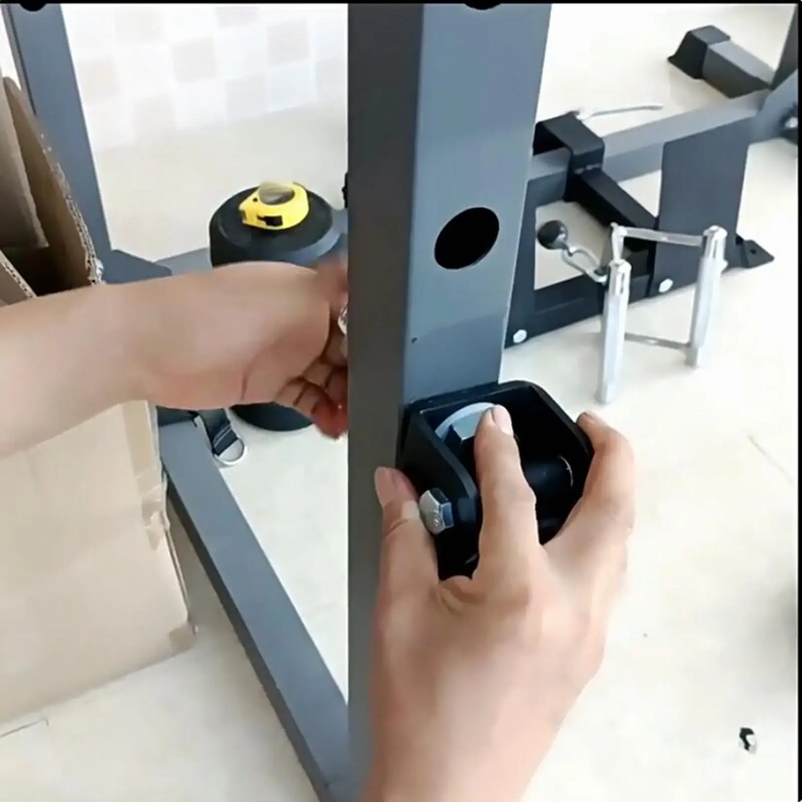 DIY Fitness Pulley Accessories Glide Pulley Sport Gym Block Supplies Exercise Machine Square Tube Thickness Is