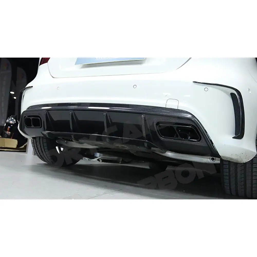

Carbon Fiber Rear Bumper Lip Diffuser For Benz A Class W176 A250 A260 A45 2013-2018 A Style FRP Car Diffuser Accessories