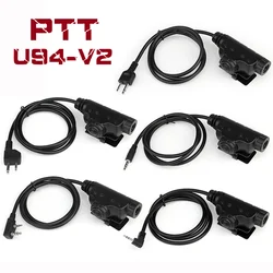 U94 Ptt V2 Model U174 Kabel Plug Militar Jacht Tactische Headset Adapter Voor Walkie Talkie Motorola Kenwood Baofeng Radio