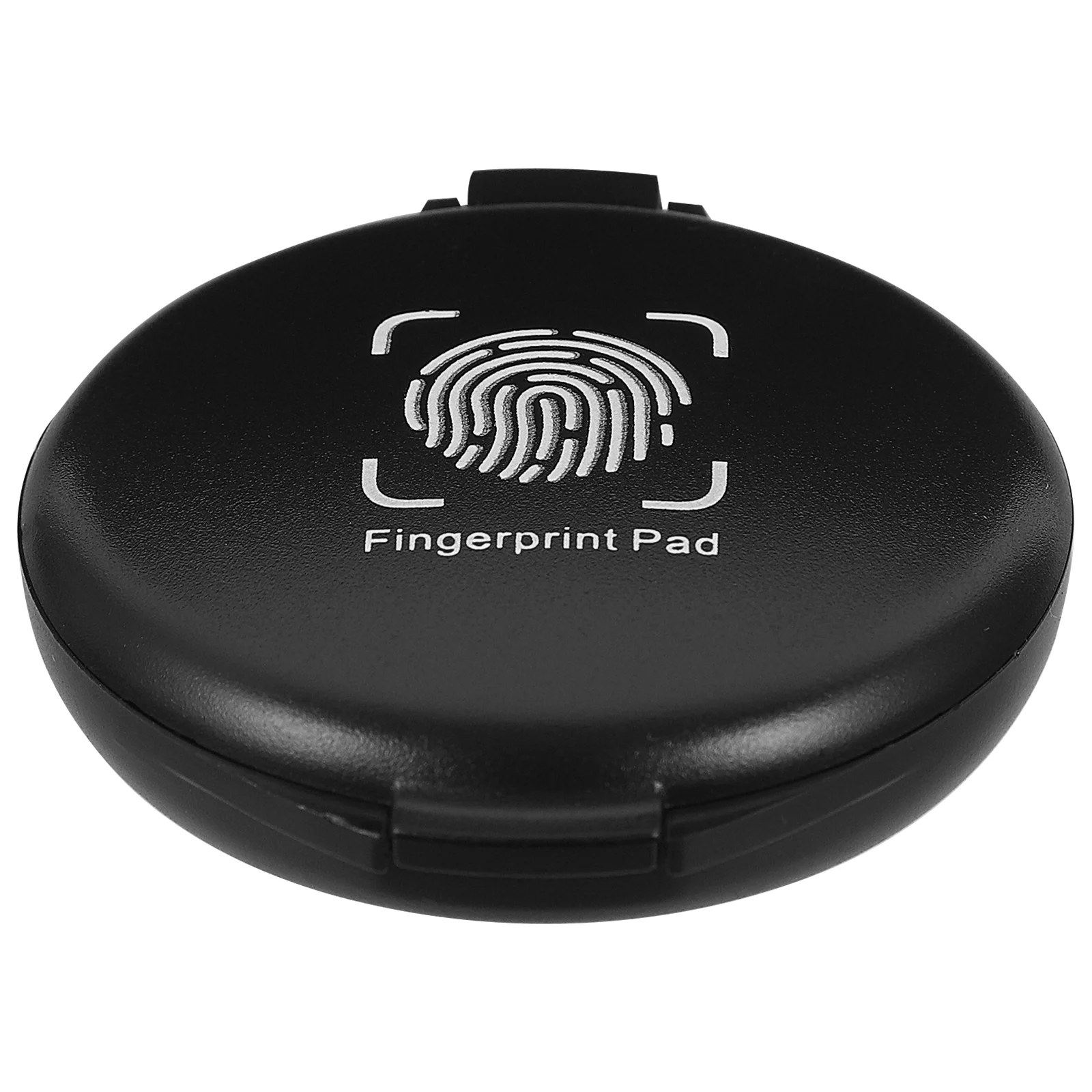 Portable Fingerprint Ink Pad Document Accessory Stamping Oil Round File Abs Office