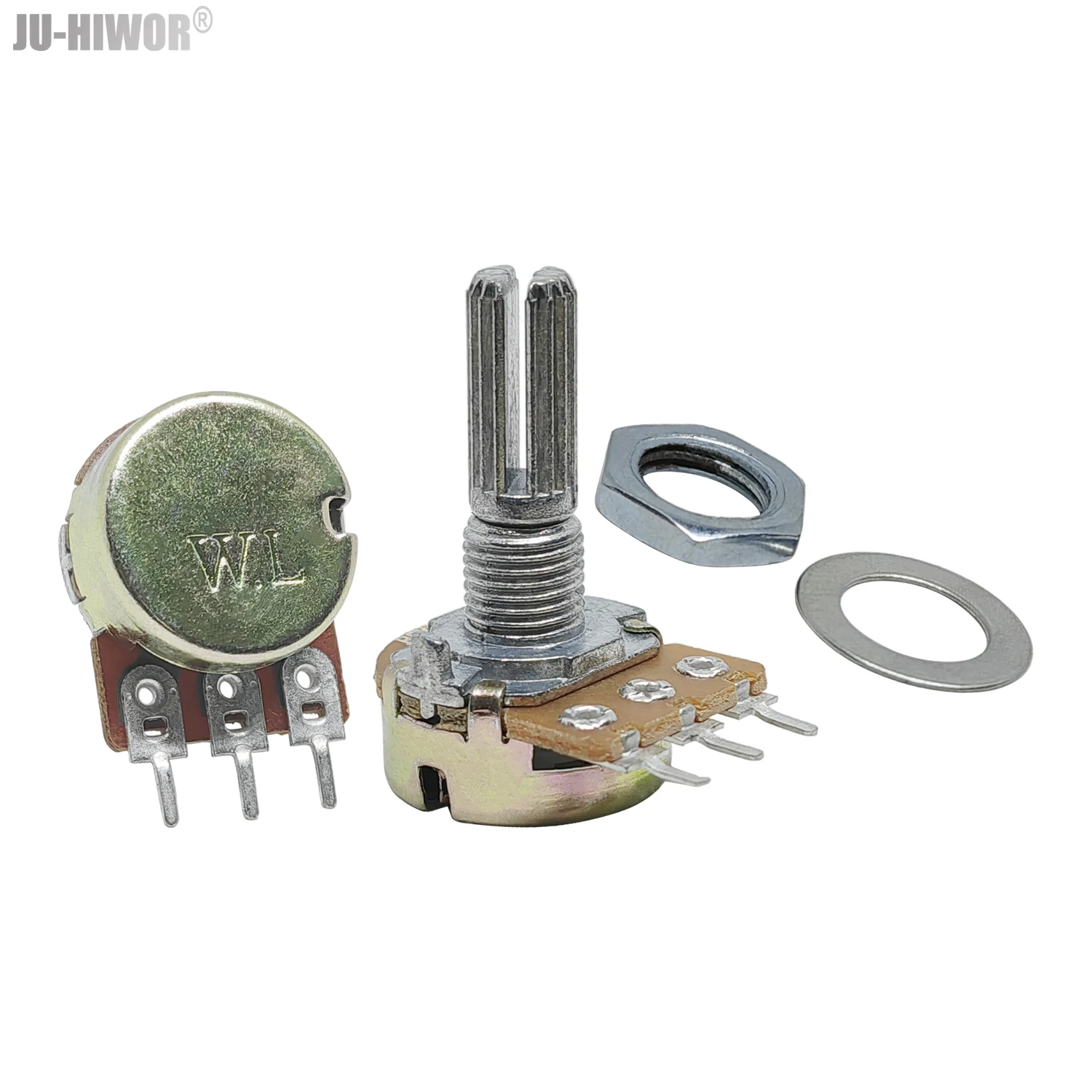 2 pz WH148 15mm 20mm Albero 3Pin Cono Lineare Potenziometro Rotativo Resistore 1K 2K 10K 20K 50K 100K 1MΩ Ohm Per Arduino Con Manopola
