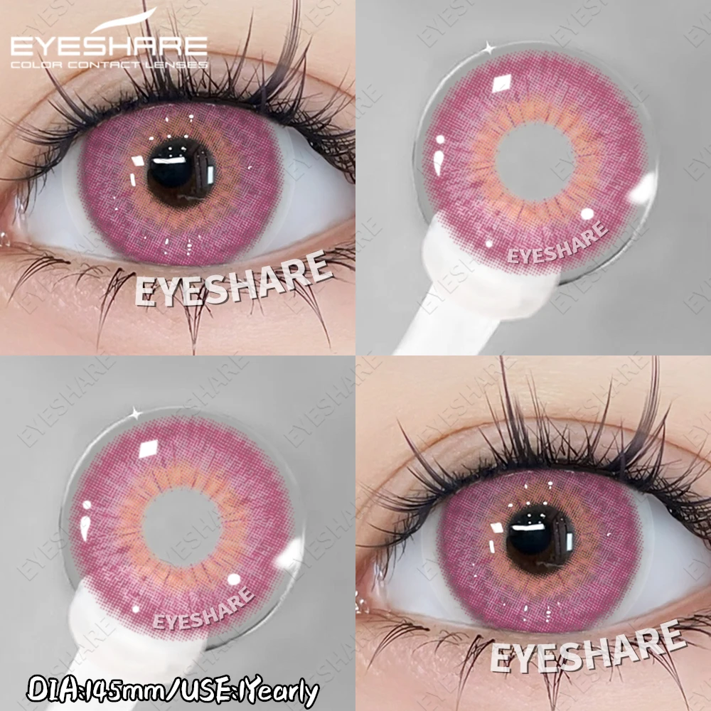 EYESHARE Farbige Kontaktlinsen, 2 Stück, bunte Kontaktlinsen, Anime, Cosplay, Kontaktlinsen, Halloween, Schönheit, Make-up, Farblinse