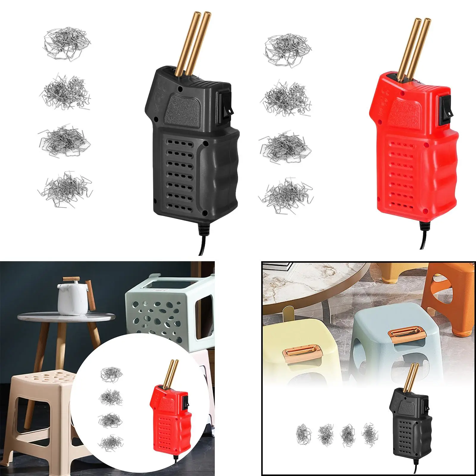 

Hot Stapler Plastic Repair Kit Plastic Welder Kit for Car Parts Kayak Repair