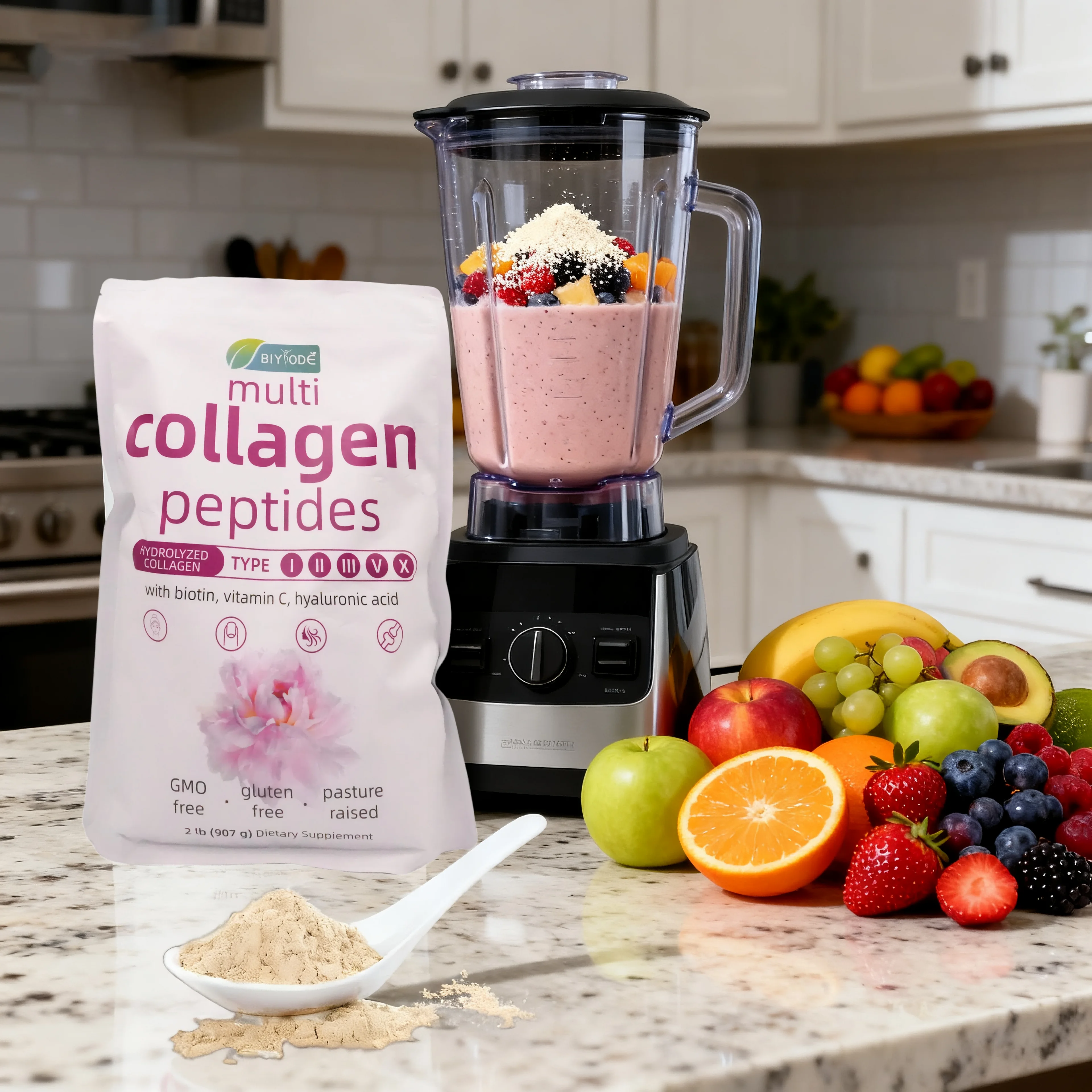 

【BIYODE】Колалагеновая пудра для красоты и здоровья - сила волос на коже, ногтей