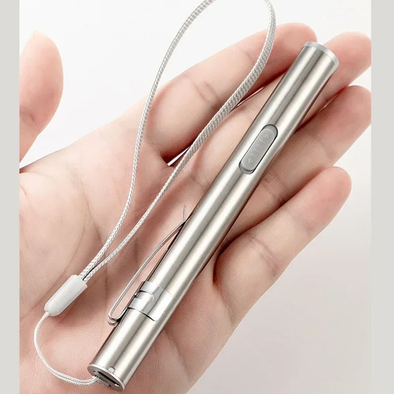 Mini torcia portatile medica portatile con penna a LED Torcia ricaricabile per infermiera dentale USB, ricaricabile