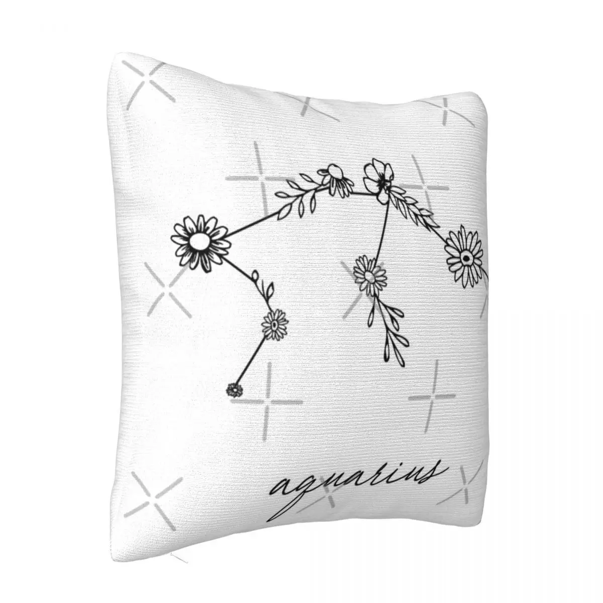 Aquarius Zodiac Wildflower Constellation Sofa Cover Decorative Cushion Anime Body Pillow Case Pillow Case Pillow Cover