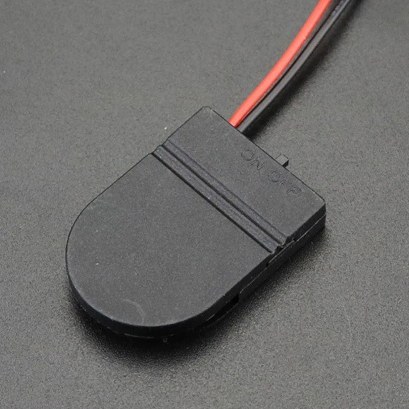 Newest CR2032 Button Coin Cell Battery Socket Holder DIY 3V Battery Fixed Bracket Case Cover Fixture ON-OFF Switch Storage Box