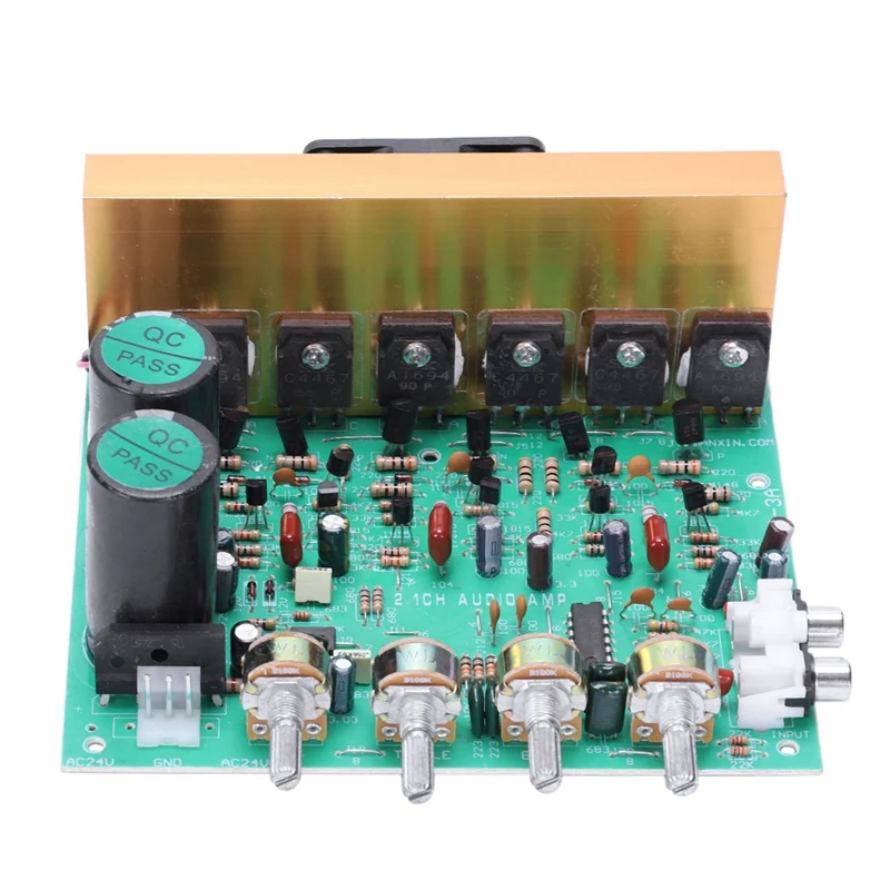 2X Audio Amplifier Board 2.1 Channel 240W High Power Subwoofer Amplifier Board Amp Dual Ac18-24V Home Theater