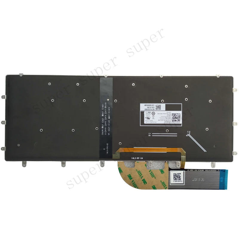 S+   For Dell XPS 9550 9560 9570 7558 7568 7590 P56F M5510 US Backlit Keyboard GDT9F