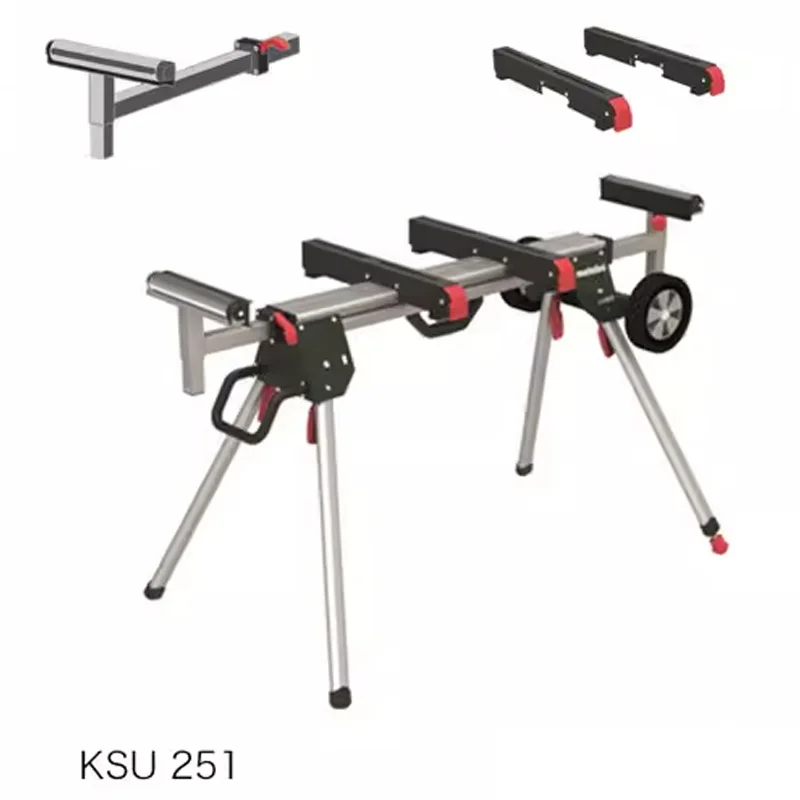 Aluminum Support Frame Mitre Saw Mobile Workstation Universal Bracket/Steel Structure Portable Folding Legs Adjustable Width