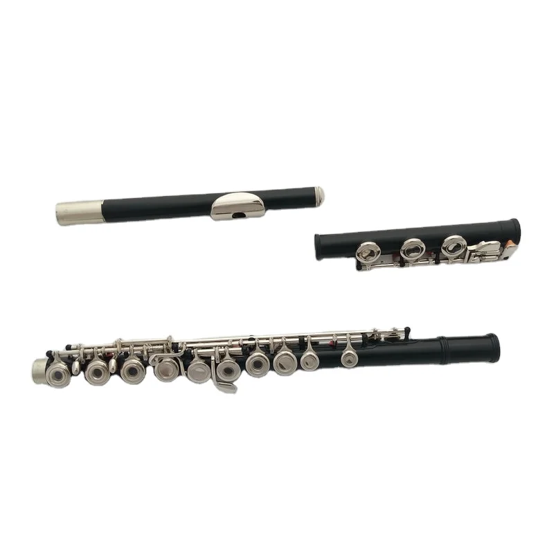 Флейта Hooqu с 17 отверстиями, флейта для ключей из черного сплава