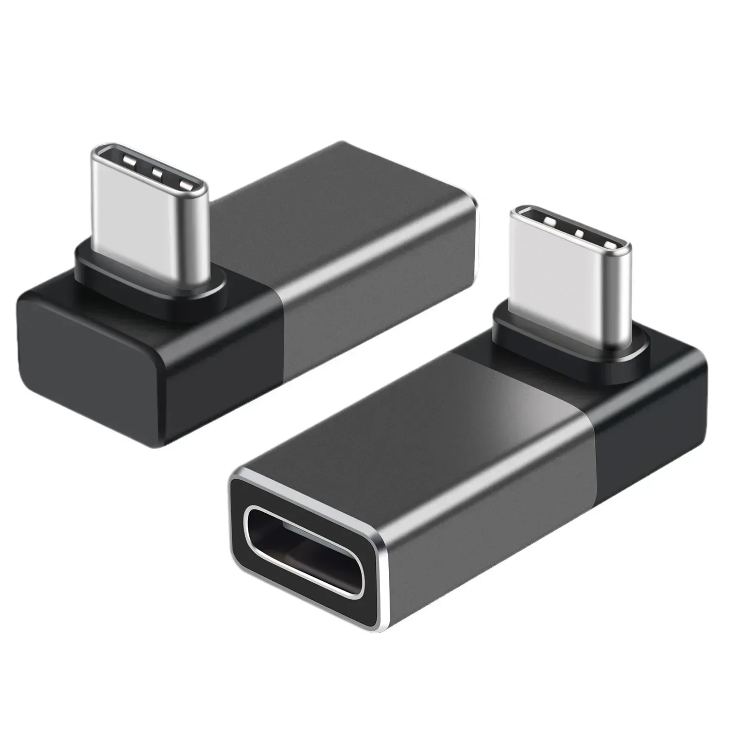 2 pces 240w usb 4.0 tipo c adaptador USB-C macho para tipo-c fêmea usb4 conversor de cotovelo 8k 40gbps pd thunderbolt3/4 dados pd3.1 carregador