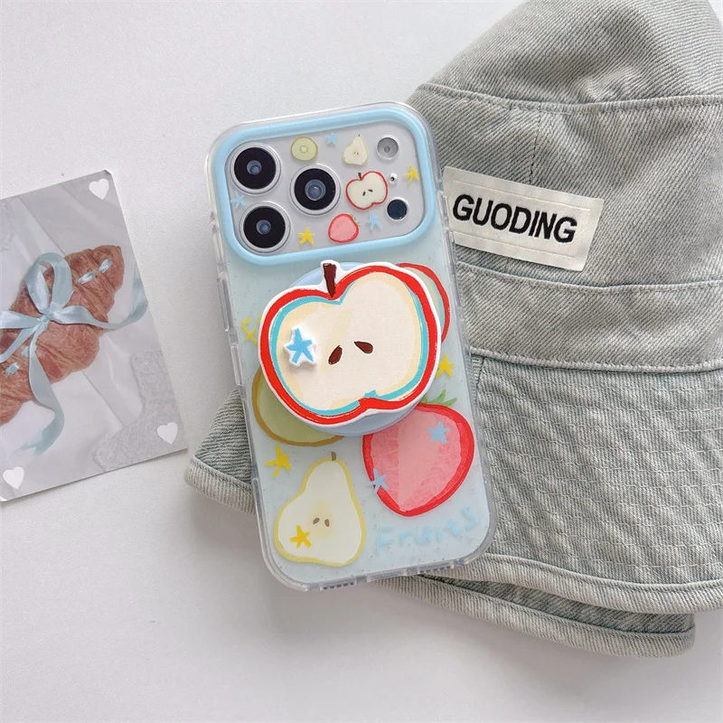 

Kawaii Sumikko Gurashi Magnetic For iPhone 17 16 Pro 15 Pro Max Cover with Shaking Stand Cases With Magsafe Holder Funda For App
