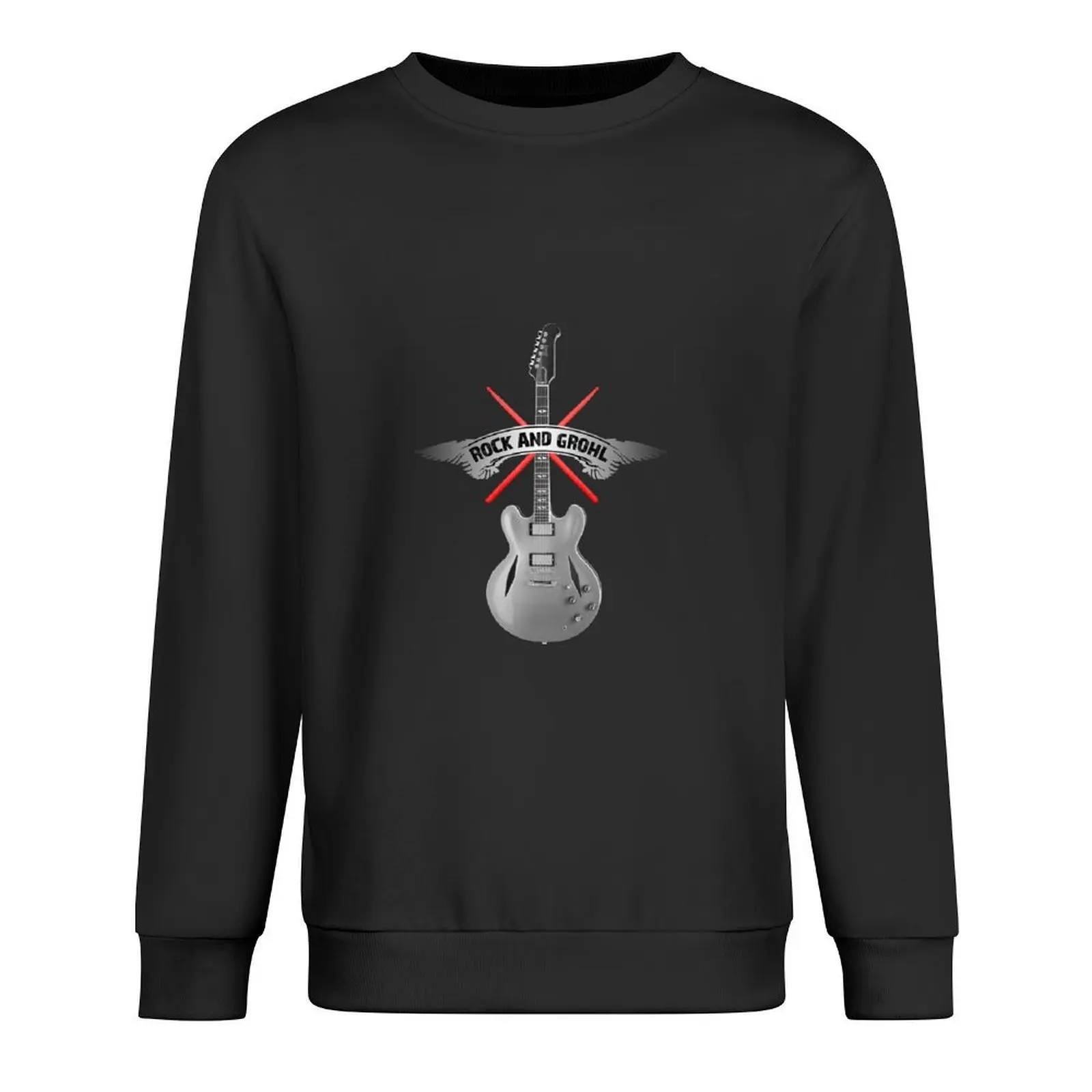 

Rock and Grohl Red Drumstick Pullover clothes for men men's sweat-shirt mens clothing anime clothing graphic sweatshirts