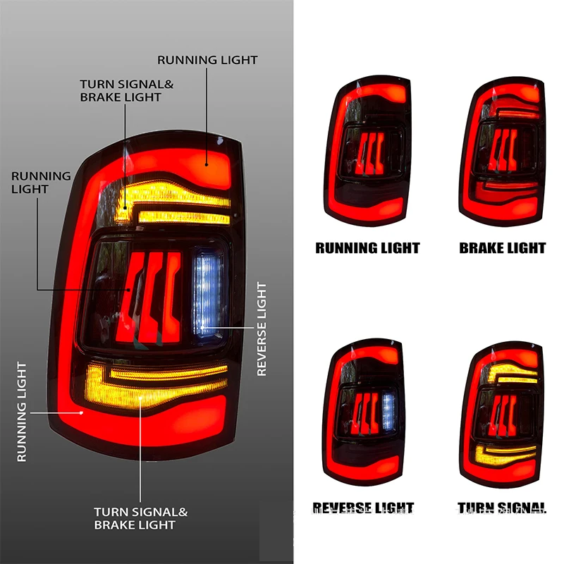 For automotive LED rear light For Dodge Ram 1500 2500 09-18 animated rear light LED rear light assembly