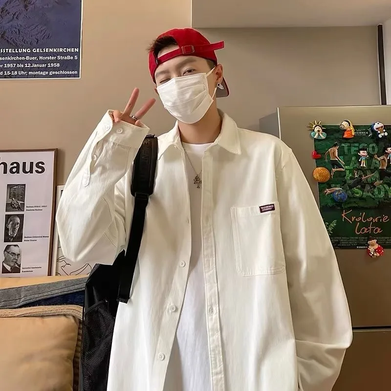 

Повседневная мужская длинная све irt, модная брендовая осенняя одежда, большой размер 250, молодежная привлекательная новинка, дышащая, влажная, Wi...