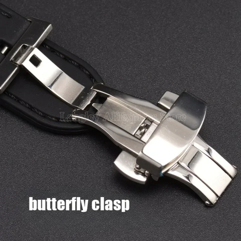 Faixa de relógio de borracha 18mm 20mm 22mm 24mm pulseira de liberação rápida para seiko silicone masculino feminino esporte à prova dwaterproof água com fivela borboleta