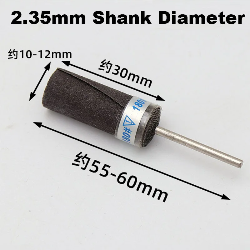 2.35mm Shank Paper Tool Sanding Belt Sandpaper Grinding Polishing Bands Wheel Electric Drill Accessories With Mandrel Wheel Sand