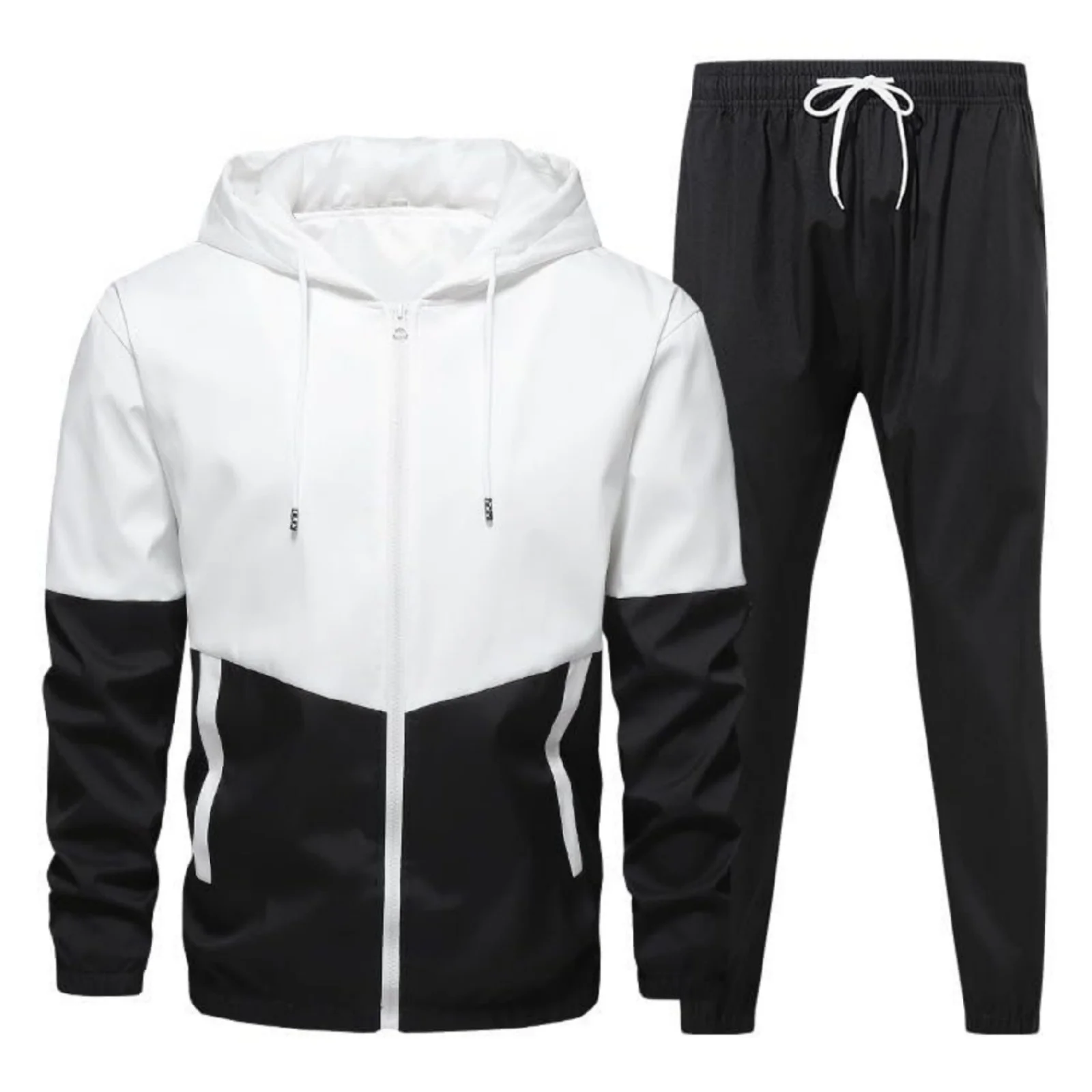 

New Sportswear Suit Men'S Autumn Casual Wear Korean Style Trousers Hooded Two-Piece Set Suitable For Outdoor Daily Wear