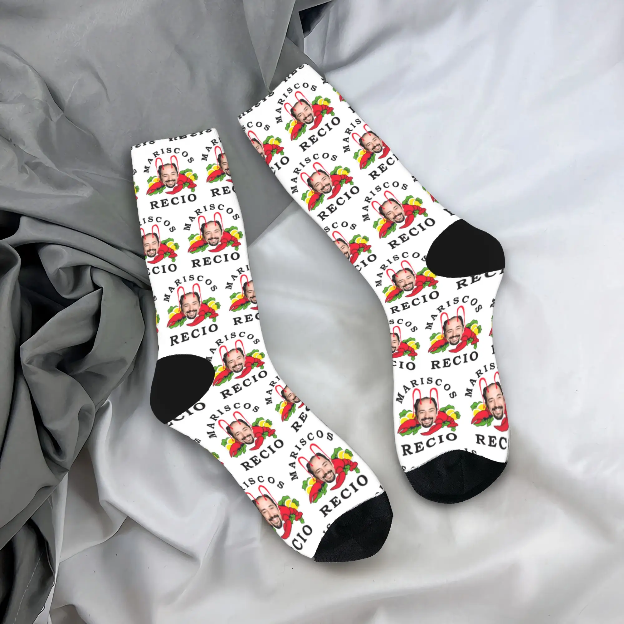 

Antonio Recio Stockings Unisex Men Socks Medium Soft Retro Socks Winter Skateboard Anti Bacterial Printed Socks Gift